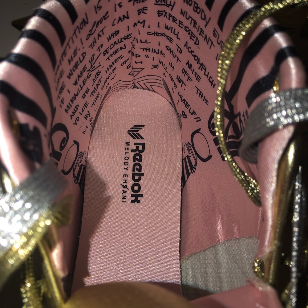 Gold Melody Ehsani X Reebok Metallic Python Love … - image 7